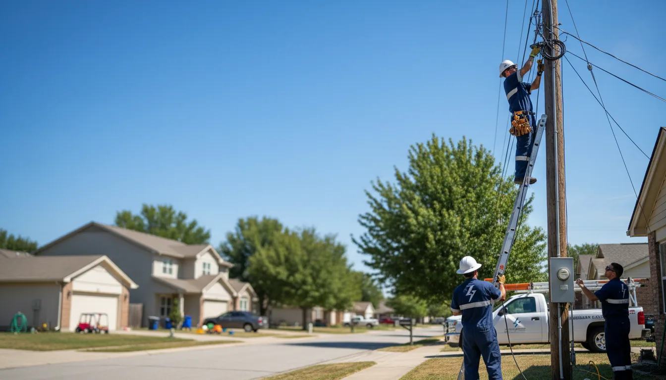 Residential electrician providing installation services in Park, KS